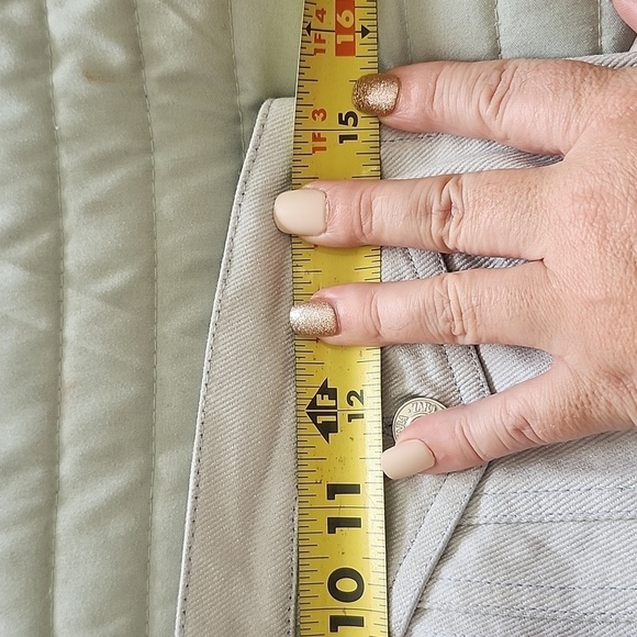 NWT Zara Strapless Denim Button Up Tube Top Silver Size S - Picture 9 of 10